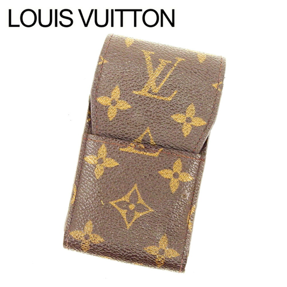 【スプリングセール30％OFF】ルイヴィトン Louis Vuitton シガレットケース タバコケース レディース エテュイシガレット ブラウン モノグラムキャンバス 【ルイ・ヴィトン】 T13718 ! 【中古】