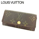 【春の大感謝祭 30％OFF】ルイヴィトン Louis Vuitton キーケース 4連キーケース レディース ミュルティクレ4 ブラウン モノグラムキャンバス 【ルイ・ヴィトン】 T10597 【中古】