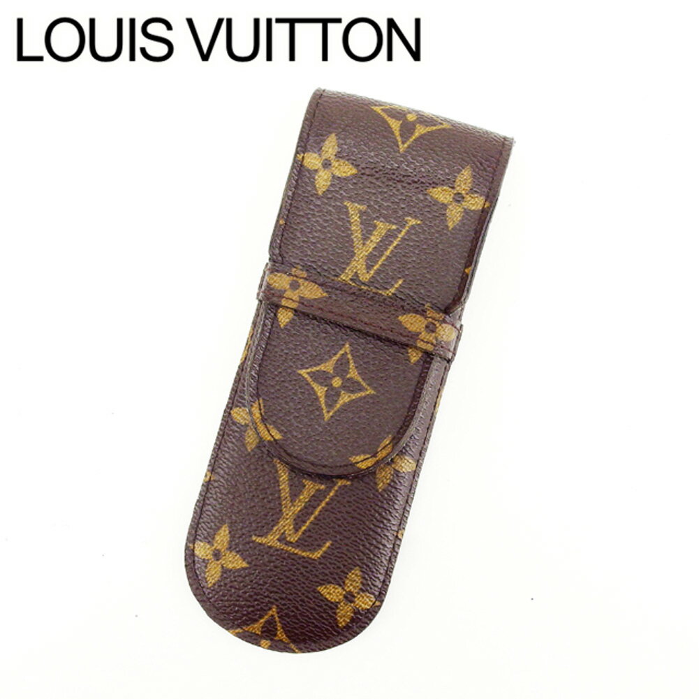 【スプリングセール30％OFF】ルイヴィトン Louis Vuitton ペンケース 小物入れ レディース エテュイスティロ ブラウン PVC×レザ- 【ルイ・ヴィトン】 T16010 【中古】