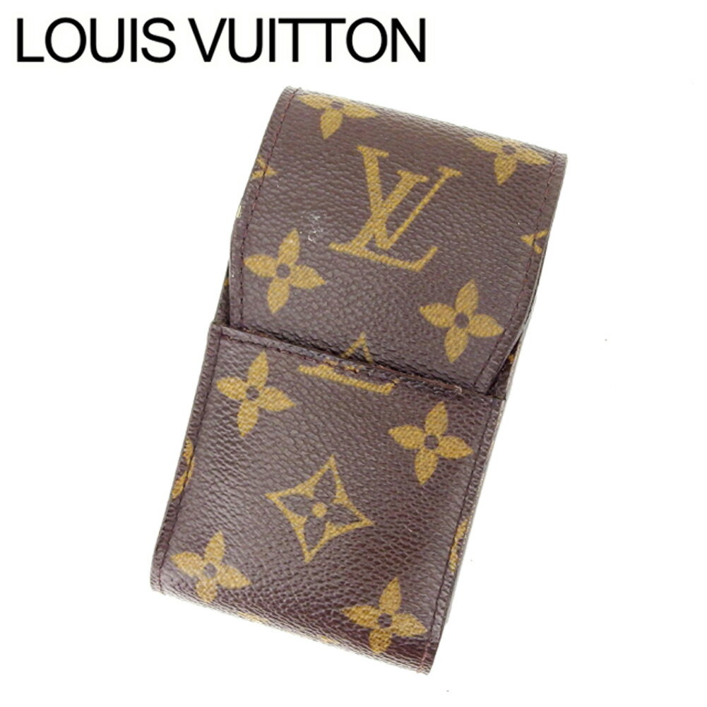 【スプリングセール30％OFF】ルイヴィトン Louis Vuitton シガレットケース タバコケース レディース エテュイシガレット ブラウン モノグラムキャンバス 【ルイ・ヴィトン】 T16274 【中古】