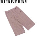 【スプリングセール30％OFF】バーバリー BURBERRY パンツ ホース刺繍 ボトムス ボーイズ メンズ ♯キッズ130Aサイズ ベージュ ブラウン レッド 綿 コットン ポリウレタン 【バーバリー】 B1063 【中古】