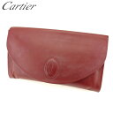 【スプリングセール】カルティエ クラッチバッグ バック セカンドバッグ バック マストライン ボルドー レザー Cartier 【カルティエ】 t9598s 【...