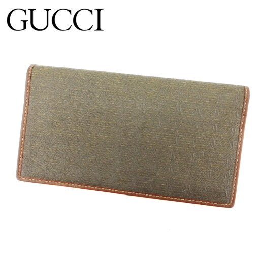 【スプリングセール】グッチ 長札入れ 札入れ オールドグッチ ロゴ柄 グレー 灰色 ブラウン PVC×レザー GUCCI 【グッチ】 c3259s 【中古】 【スプリングセール】グッチ 長札入れ 札入れ オールドグッチ ロゴ柄 グレー 灰色 ブラウン PVC×レザー GUCCI 【グッチ】 c3259s 【中古】
