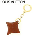 【春の大感謝祭 30％OFF】ルイ ヴィトン Louis Vuitton キーホルダー キーリング レディース メンズ ブラウン ゴールド 【ルイ・ヴィトン】 T8126 【中古】