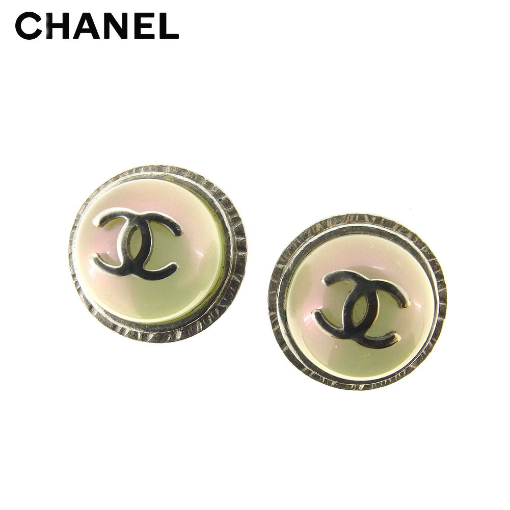 【スプリングセール30％OFF】シャネル CHANEL イヤリング アクセサリー レディース フェイクパール オールドシャネル シルバー ホワイト 白 シルバー金具 【シャネル】 T8633 【中古】