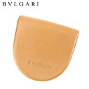 【冬のTHEセール 30%OFF】ブルガリ BVLGARI コインケース ケース 小銭入れ メンズ ライトブラウン レザー 【ブルガリ】 T8640 【中古】