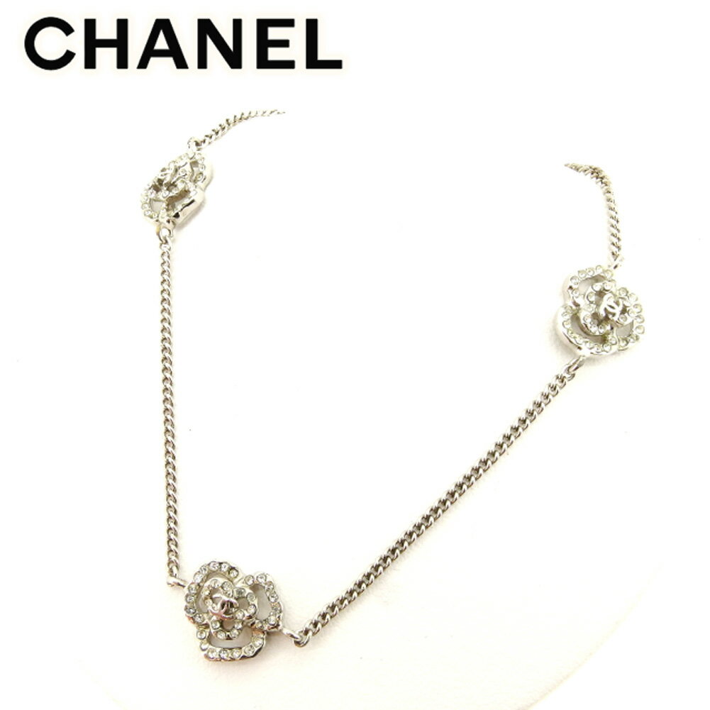 【スプリングセール30％OFF】シャネル ネックレス アクセサリー カメリア シルバー CHANEL 【シャネル】 t8756s 【中古】