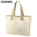 【春の大感謝祭 30％OFF】シャネル CHANEL トートバッグ バック ショルダーバッグ バック ニュートラベルライントートMM ニュートラベルライン レディース メンズ ベージュ A15991クリスマス プレゼント バック 収納 兼用 【シャネル】 T9011 【中古】