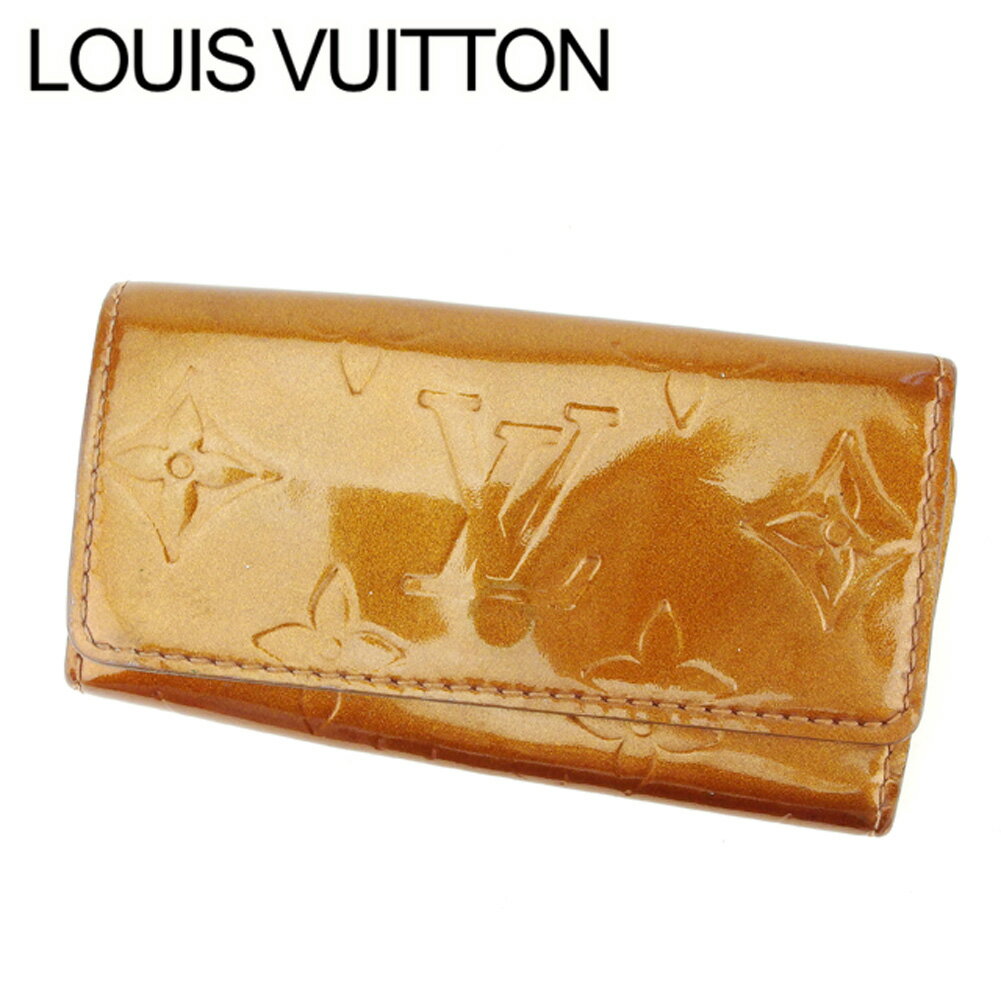 【スプリングセール30％OFF】ルイ ヴィトン キーケース 4連 ミュルティクレ4 ヴェルニ ブラウン パテントレザ- Louis Vuitton 【ルイ ヴィトン】 c2939s 【中古】