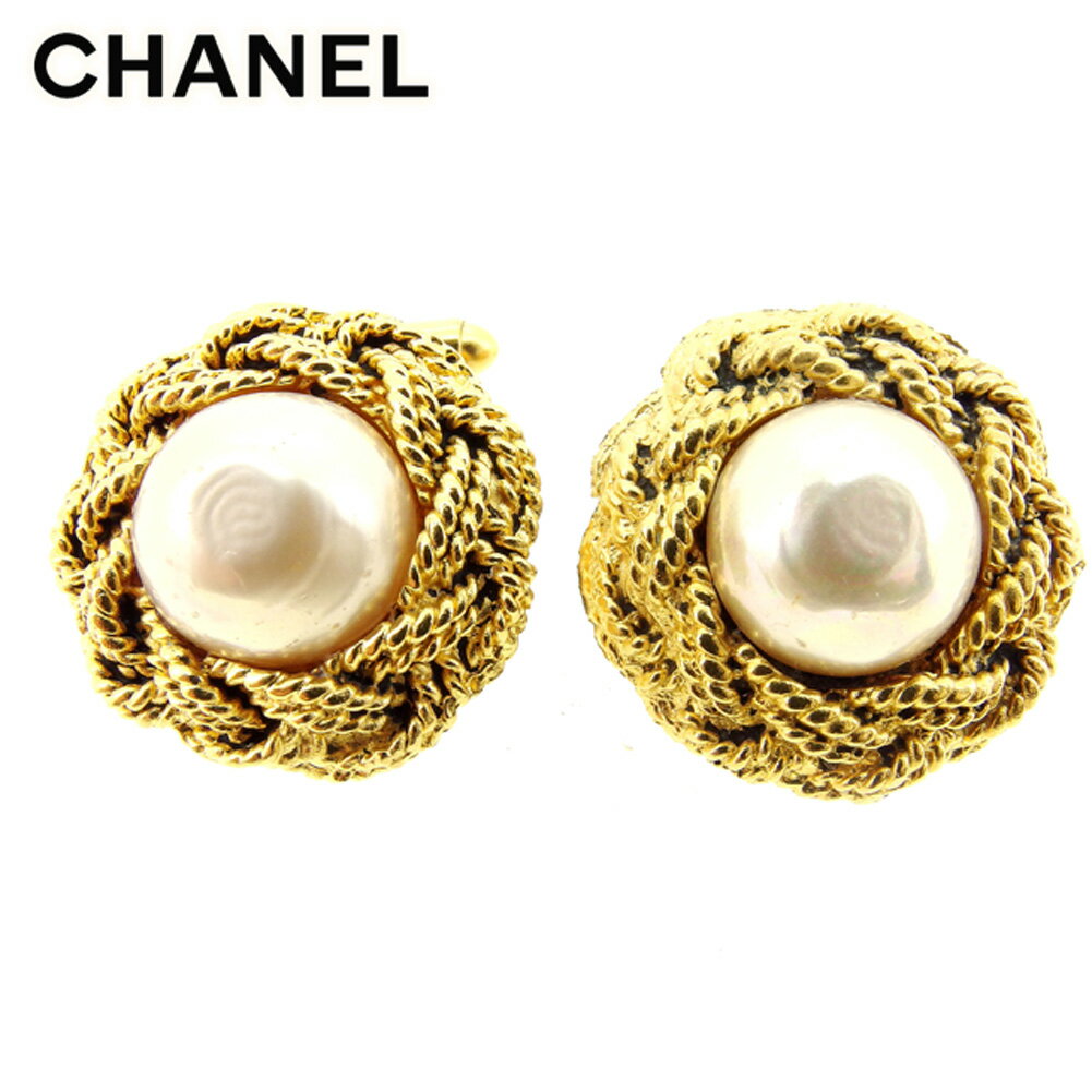 【楽天スーパーSALE 最大50%OFF】シャネル CHANEL カフス アクセサリー レディース ゴールド 【シャネル】 T7098 【中古】 ブランド ハイ...