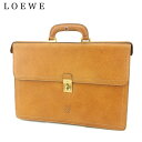 【春の大感謝祭 30％OFF】ロエベ ビジネスバッグ バック ハンドバッグ バック アナグラム レザー LOEWE 【ロエベ】 t9060s 【中古】