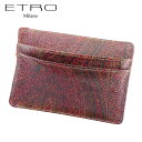 【スプリングセール30％OFF】エトロ ETRO パスケース レディース ブラウン 【エトロ】 F194 【中古】