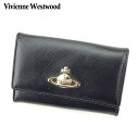 【冬SALE30%OFFクーポン】ヴィヴィアン ウエストウッド 長財布 6連キーケース オーブ ブラック レザー Vivienne Westwood 【ヴィヴィアン・ウエストウッド】 g1323s 【中古】