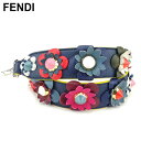 【スプリングセール30％OFF】フェンディ FENDI ショルダー ストラップ レディース レッド ネイビー ピンク レザー 【フェンディ】 T9163 【中古】