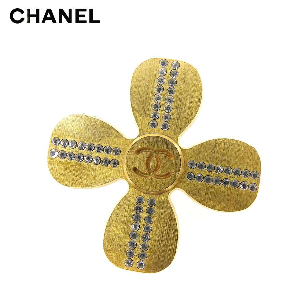 【スプリングセール30％OFF】シャネル CHANEL ブローチ アクセサリー レディース ゴールド 【シャネル】 T9168 【中古】