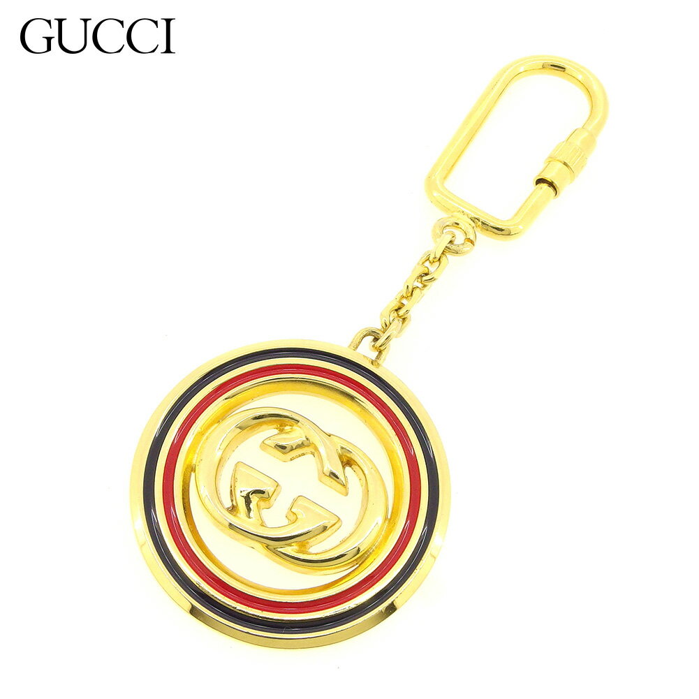 【スプリングセール30％OFF】グッチ GUCCI キーホルダー キーリング レディース メンズ ゴールド 【グッチ】 T9210 【中古】