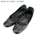 【春の大感謝祭 30％OFF】マークジェイコブス パンプス シューズ 靴 #37 ブラック レザー MARC JACOBS 【マークジェイコブス】 【中古】 a1850s