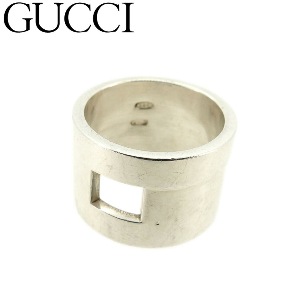 【スプリングセール30％OFF】グッチ GUCCI 指輪 リング アクセサリー レディース メンズ ♯約10~11号 シルバー シルバー925 【グッチ】 C3560 【中古】