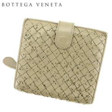 【中古】 ボッテガ ヴェネタ Wホック 財布 二つ折り 財布 イントレチャート グレー 灰色 レザー BOTTEGA VENETA ホックサイフ ホック財布 財布 サイフブランド財布 ブランド ユニセックス 小物 人気 贈り物 迅速発送 在庫処分 男性 女性 良品 夏 1点物 Q573 .