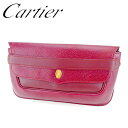 【スプリングセール】カルティエ クラッチバッグ バック セカンドバッグ バック マストライン ボルドー レザー Cartier セカンドバッグ バック ファッシ...
