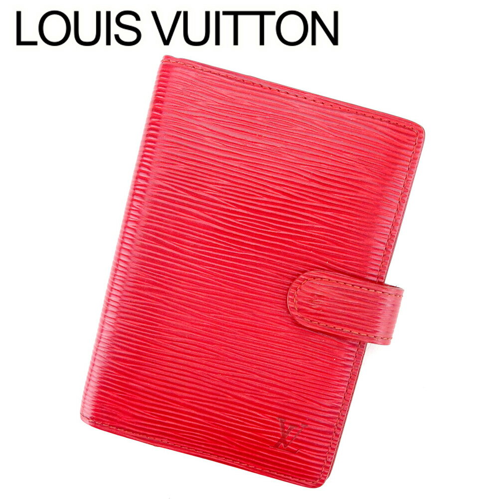 【スプリングセール30％OFF】【送料無料】 【中古】 ルイ ヴィトン Louis Vuitton 手帳カバー システム手帳 レディース メンズ アジェンダPM レッド ゴールド エピレザー 【ルイ・ヴィトン】 T9456