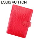 【春の大感謝祭 30％OFF】【送料無料】 【中古】 ルイ ヴィトン Louis Vuitton 手帳カバー システム手帳 レディース メンズ アジェンダPM レッド ゴールド エピレザー 【ルイ ヴィトン】 T9456