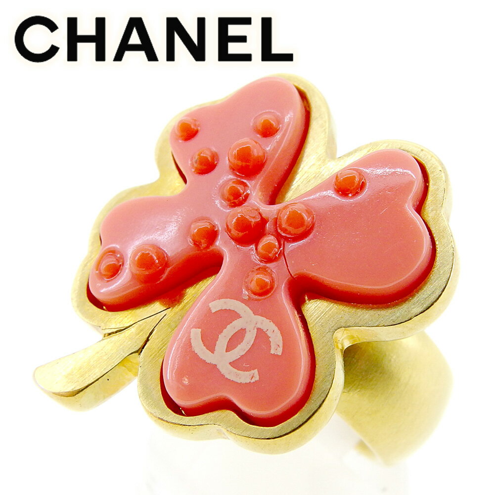 【スプリングセール30％OFF】シャネル CHANEL 指輪 リング アクセサリー レディース ♯約12~12.5号 ココマーク ゴールド ピンク ゴールド金具 【シャネル】 T9492 【中古】