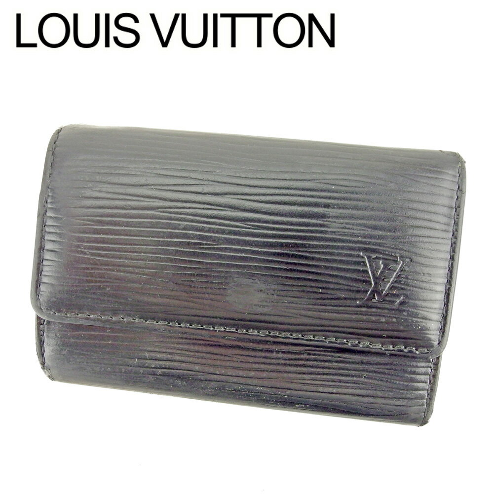 【スプリングセール30％OFF】ルイ ヴィトン LOUIS VUITTON キーケース 6連キーケース レディース メンズ ミュルティクレ6 ブラック エピレザ- 【ルイ・ヴィトン】 T8897 【中古】