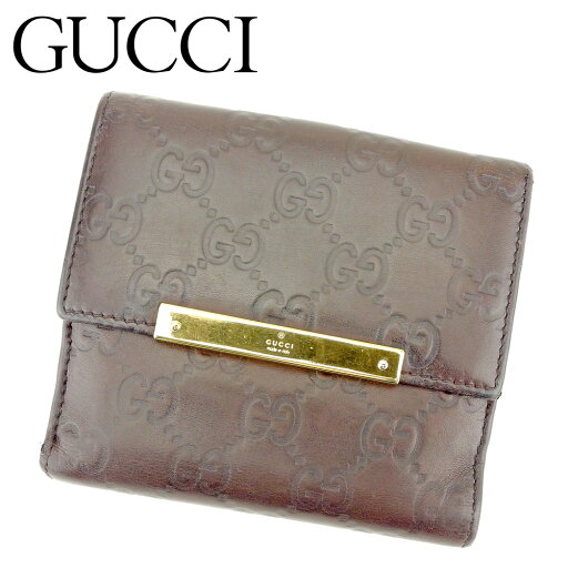 【スプリングセール】グッチ Wホック 財布 二つ折り グッチシマ ブラウン ゴールド レザー GUCCI 【グッチ】 t9370s 【中古】 【スプリングセール】グッチ Wホック 財布 二つ折り グッチシマ ブラウン ゴールド レザー GUCCI 【グッチ】 t9370s 【中古】