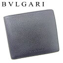 ブルガリ 二つ折り 財布 財布 ブラック レザー BVLGAR