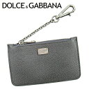 【スプリングセール30％OFF】ドルチェ&ガッバーナ コインケース ケース キーホルダー付き グレー 灰色 レザー DOLCE&GABBANA 【ドルチェ&ガッバーナ】 t9812s 【中古】