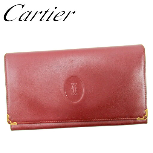 【スプリングセール】カルティエ がま口 財布 長財布 マストライン ボルドー レザー Cartier 【カルティエ】 t9850s 【中古】 【スプリングセール】カルティエ がま口 財布 長財布 マストライン ボルドー レザー Cartier 【カルティエ】 t9850s 【中古】