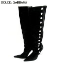 【冬のTHEセール 30%OFF】ドルチェ&ガッバーナ ブーツ シューズ 靴 #36 ブラック スエード DOLCE&GABBANA 【ドルチェ&ガッバーナ】 c3651s 【中古】