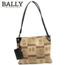 【秋SALEクーポン】バリー ショルダーバッグ バック ワンショルダー ブラウン キャンバス×レザー BALLY バッグ バック 肩掛け 収納バッグ バック 【バリー】 C3707 【中古】(4)