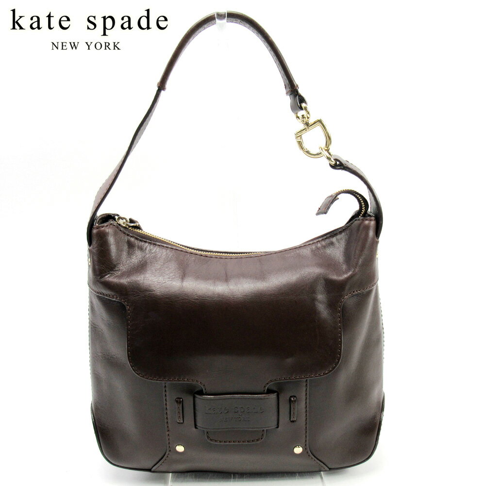 【スプリングセール30％OFF】ケイト スペード ショルダーバッグ バック ワンショルダー ブラウン レザー kate spade 【ケイト・スペード】 c3711s 【中古】