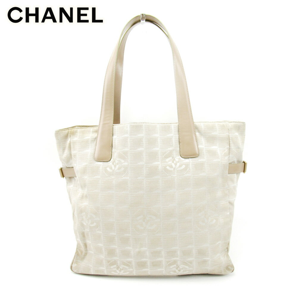 【冬のTHEセール 30%OFF】シャネル CHANEL トートバッグ バック ショルダーバッグ バック ニュートラベルライントートGM ニュートラベルライン レディース メンズ ベージュ A15825クリスマス プレゼント バック 収納 兼用 【シャネル】 T10195 【中古】