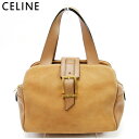 【春の大感謝祭 30％OFF】セリーヌ ハンドバッグ バック バッグ バック ベージュ レザー CELINE 【セリーヌ】 t10276s 【中古】