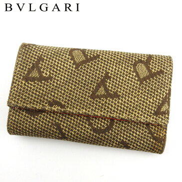 【2000円オフクーポン】 【中古】 ブルガリ BVLGARI キーケース 6連キーケース マキシロゴ レディース a1872_b