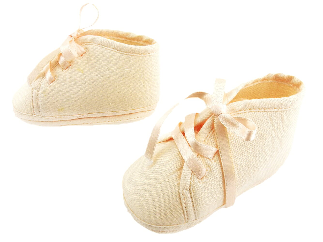 【ブラックフライデー21％OFFクーポン】エルメス シューズ 靴 女の子 レディース ファーストシューズ ベビーシューズ ピンク リネン HERMES a1881s 【中古】 ブランド ハイブランド ヴィンテージ 送料無料 3