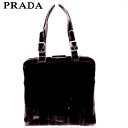 【春の大感謝祭 30％OFF】プラダ ハンドバッグ バック がま口 バッグ バック パープル ベロア PRADA 【プラダ】 c3598s 【中古】