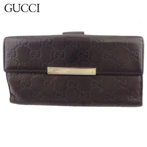 【スプリングセール】グッチ 長財布 Wホック 財布 レディース メンズ グッチシマ ブラウン ゴールド レザー GUCCI 【グッチ】 F1642 【中古】 【スプリングセール】グッチ 長財布 Wホック 財布 レディース メンズ グッチシマ ブラウン ゴールド レザー GUCCI 【グッチ】 F1642 【中古】