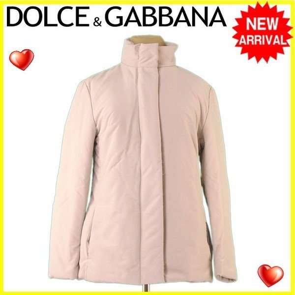 【冬のTHEセール 30%OFF】ドルチェ&ガッバーナ DOLCE&GABBANA コート キルティング レディース ♯Mサイズ ベージュ PL 100% 【ドルチェ&ガッバーナ】 L2322 【中古】