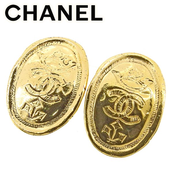 【スプリングセール30％OFF】シャネル イヤリング アクセサリー オールドシャネル ココマーク ゴールド ゴールドメッキ CHANEL 【シャネル】 t9431s 【中古】