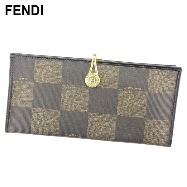 ڥץ󥰥30OFFۥեǥ Ĺ եʡդ  ֥åå ֥å ١  PVCߥ쥶 FENDI Ĺ  Ǽ֥ɺ ˥å ʪ ڥեǥ T9654 š