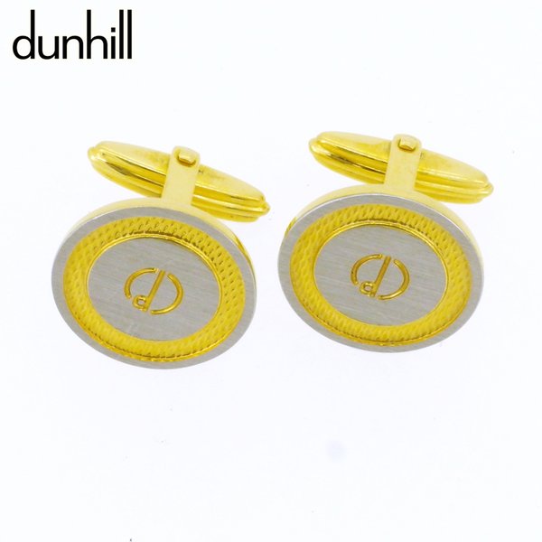 【ブラックフライデー30%OFFクーポン】ダンヒル カフス ブランドカフス カフス カフリンクス アウトレット 夏 アイテム シルバー ゴールド ラウンド スウ...