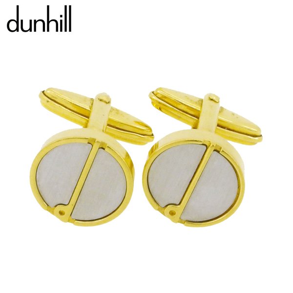 【楽天スーパーSALE 最大50%OFF】ダンヒル dunhill カフス カフリンクス メンズ ラウンド スウィヴル式 シルバー ゴールド シルバー&ゴールド...