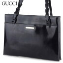 【スプリングセール30％OFF】グッチ ショルダーバッグ バック トートバッグ バック ゴールド金具 ブラック レザー GUCCI 【グッチ】 T14831 【中古】