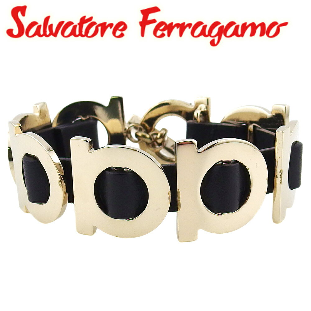 【楽天スーパーSALE 最大50%OFF】【中古】 サルヴァトーレ フェラガモ バングル ブレスレット アクセサリー レディース メンズ ガンチーニ ゴールド ...