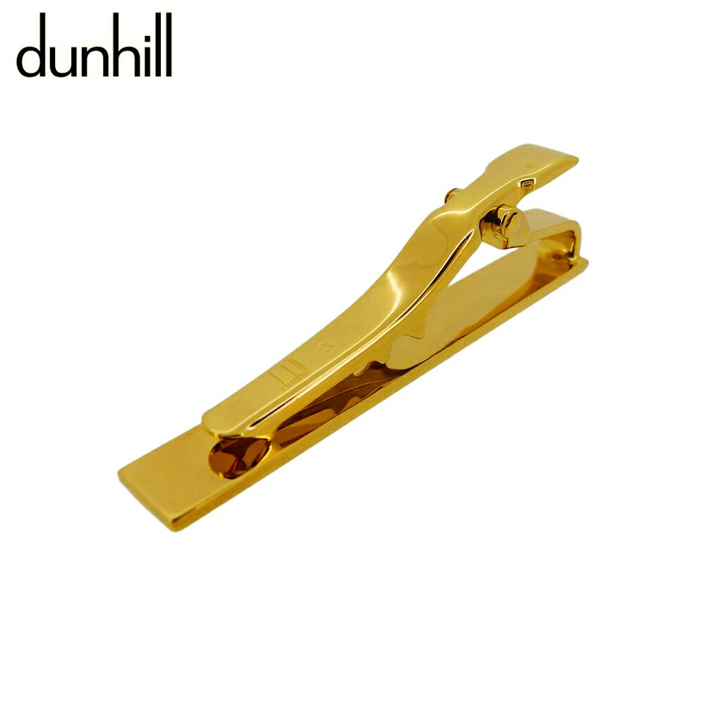 【中古】 ダンヒル タイピン ネクタイピン メンズ ワニロ式 dマーク ゴールド ブラック ゴールド金具 dunhill C4550