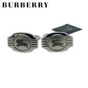 【スプリングセール】 バーバリー カフス カフリンクス メンズ スウィヴル式 ホースマーク シルバー ゴールド シルバー925 BURBERRY T22483